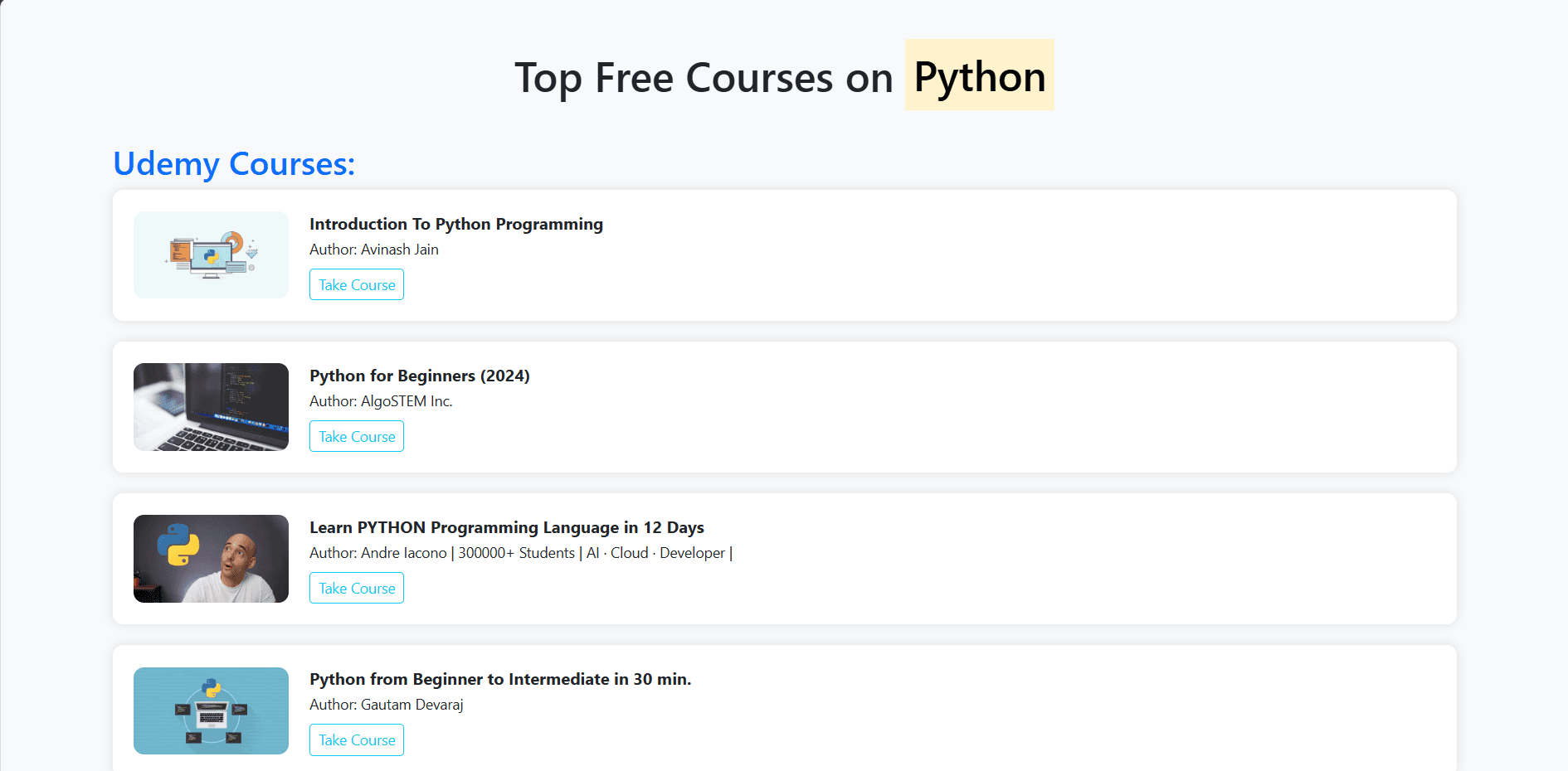 Equilearn Landing Page